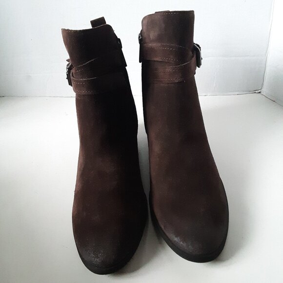Sam Edelman Polina Women's Ankle Boot size 8M Brown Suede - Picture 2 of 15